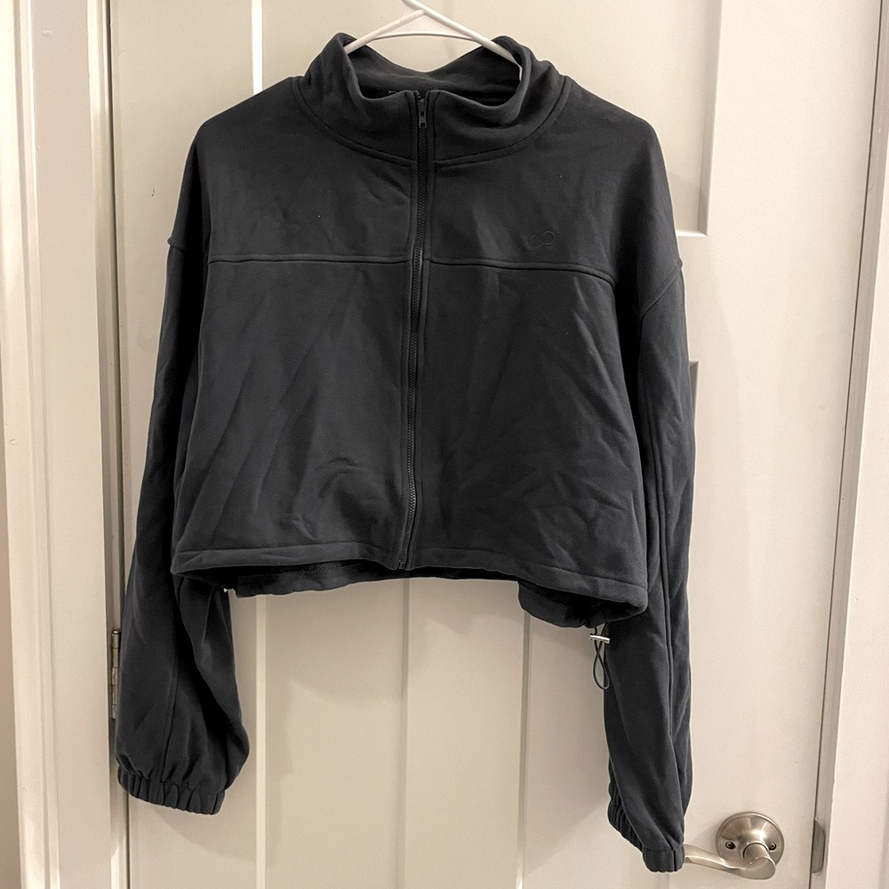 Curves N Combat Boots Warm Up Zip-Up